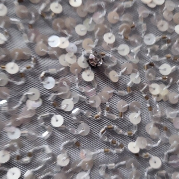 Mac duggal 93655 Grey 10 NWT, MOB perfect Cap Sl Aline - Picture 6 of 8